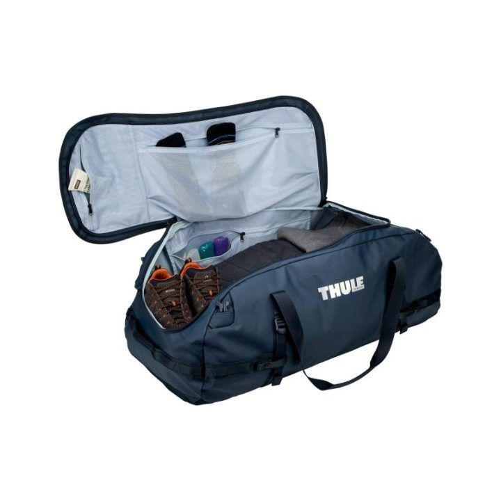 Thule Chasm 130L tamsiai mėlynas sportinis krepšys-kuprinė