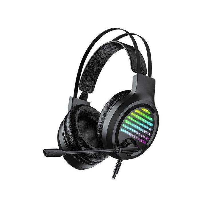 Juodos žaidimų ausinės Tracer GameZone GZ VPRO su RGB apšvietimu