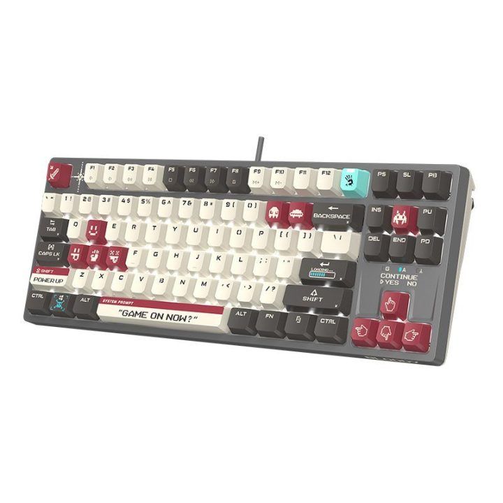 TKL mechaninė žaidimų klaviatūra Bloody S87 Pixels Red