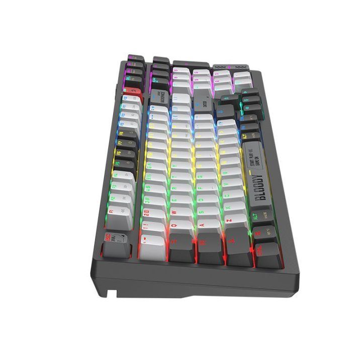 Belaidė mechaninė klaviatūra Bloody WS98 Grey su BLMS Red Plus jungikliais