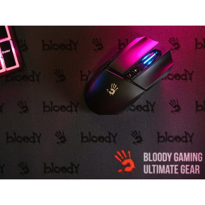 Juoda belaidė žaidimų pelė Bloody R36 Ultra