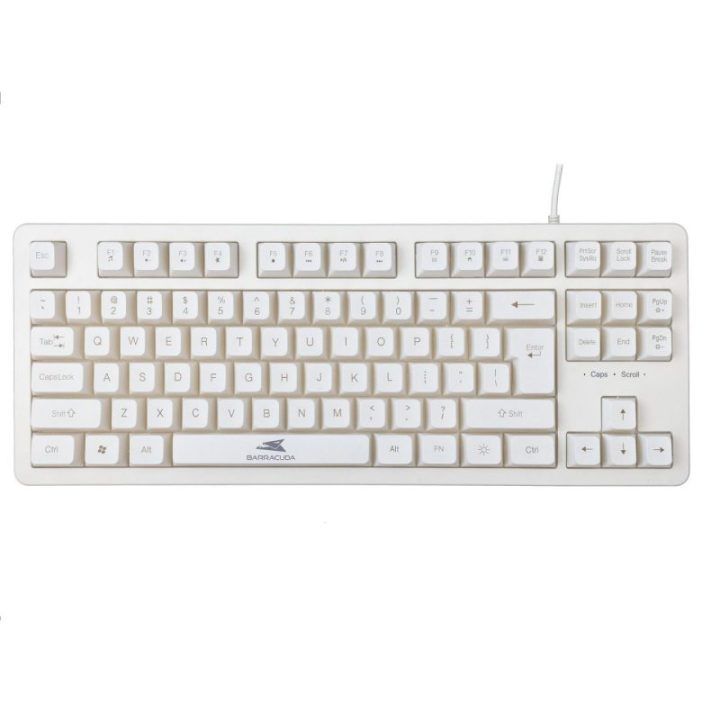 Membraninė žaidimų klaviatūra Baracuda Krill White US, 87 klavišų