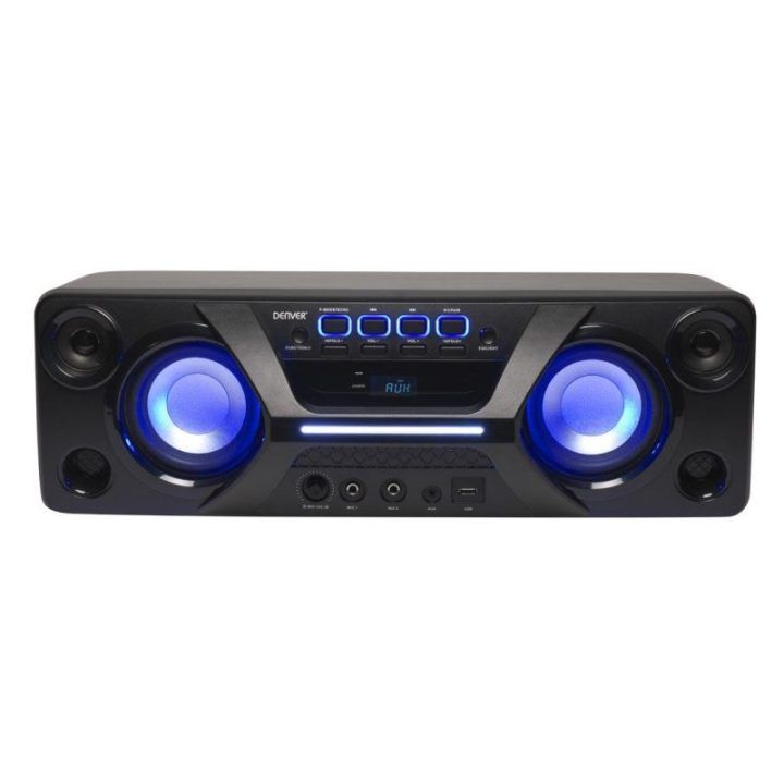 Nešiojamas stereo garsiakalbis Denver BTB-410NR, juodas