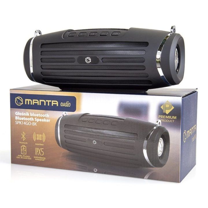 Bluetooth garsiakalbis Manta SPK14GO BT Black