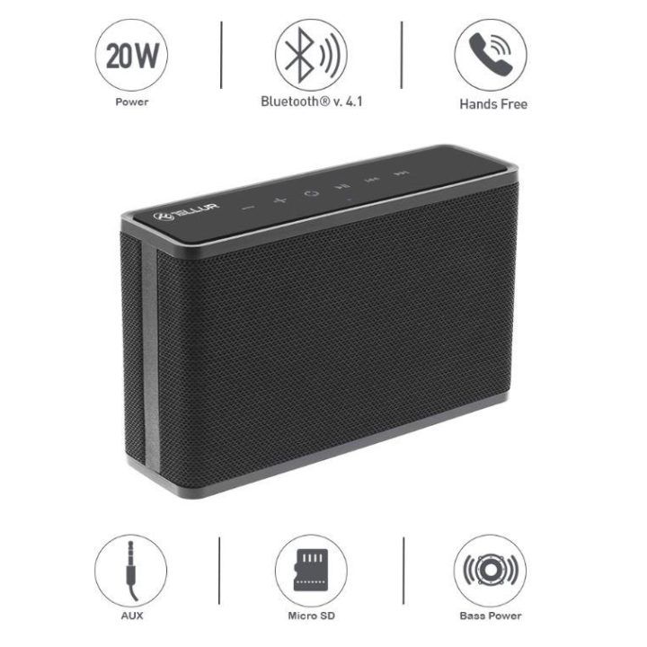 Nešiojamas Bluetooth garsiakalbis Tellur Apollo, juodas