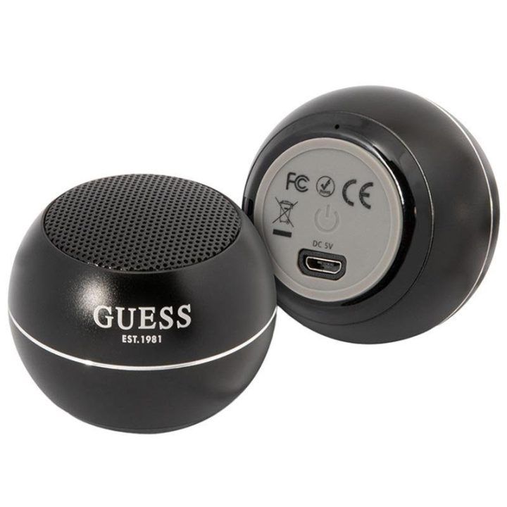 Guess Mini Bluetooth garsiakalbis, juodas, 3 W
