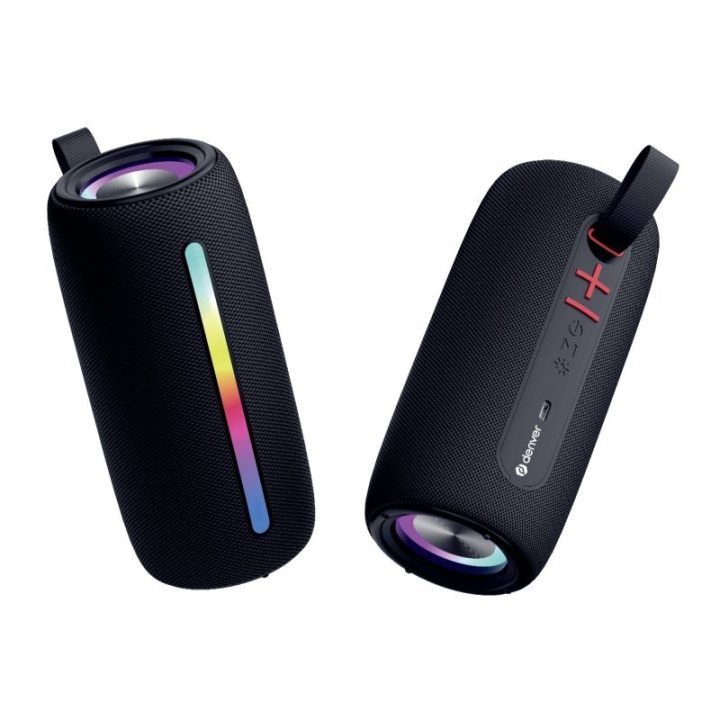 Denver Bluetooth garsiakalbis su RGB šviesos funkcija, juodas