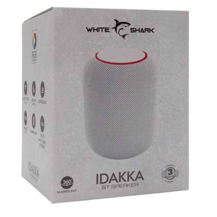 Bluetooth garsiakalbis White Shark GBT-619 Idakka White