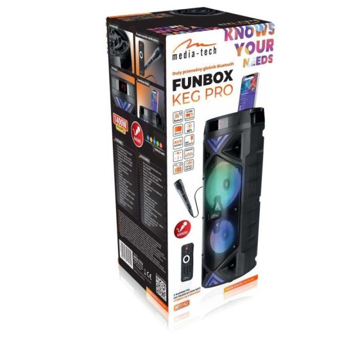 Nešiojama kolonėlė Media-Tech FUNBOX KEG PRO