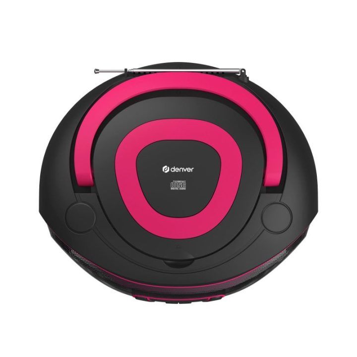 Rožinis radijas su CD grotuvu Denver TDB-212