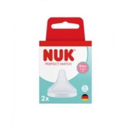 NUK M silikoniniai buteliuko žindukai, 2 vnt