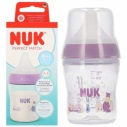 NUK 150 ml kūdikių buteliukas su silikoniniu žinduku Hippo
