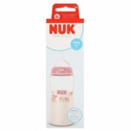 NUK First Choice 300 ml buteliukas su žinduku nuo 3 mėn