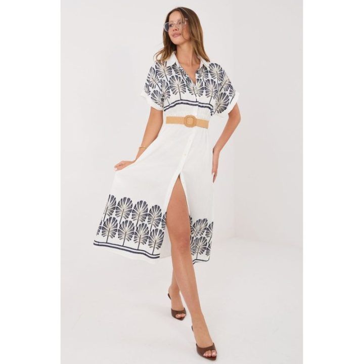 Midi ilgio suknelė Italy Moda su diržu