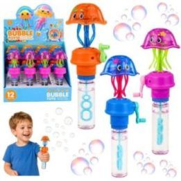 LED jūrų medūzos muilo burbulai su rankena, 40 ml