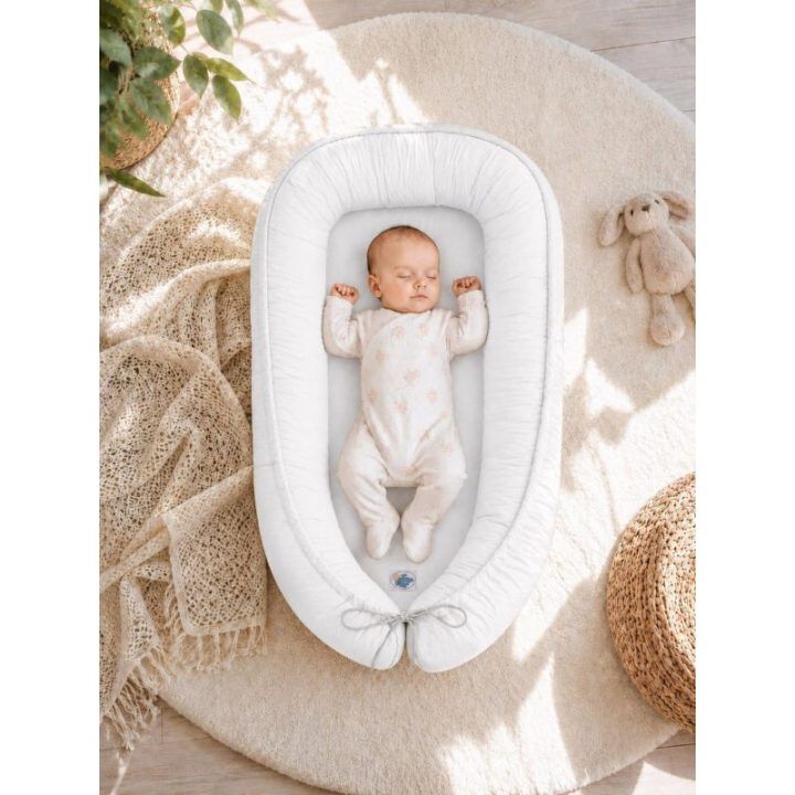 Dvipusis kūdikio lizdelis-kokonas My Sweet Baby White