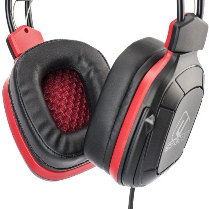 Subsonic Pro 50 žaidimų ausinės su mikrofonu, juodos