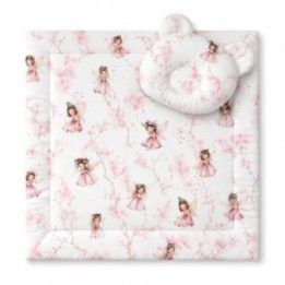 2 dalių kūdikio patalynės komplektas Blossom Fairies su Teddy pagalvėle