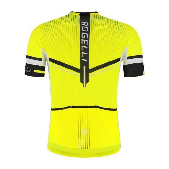 Vyriški dviratininko marškinėliai Rogelli Gara Mostro II, geltoni, 4XL