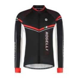 Vyriški dviratininko marškinėliai ilgomis rankovėmis Rogelli Gara Mostro II, raudoni, 3XL