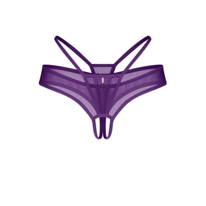Violetiniai crotchless stringai Obsessive