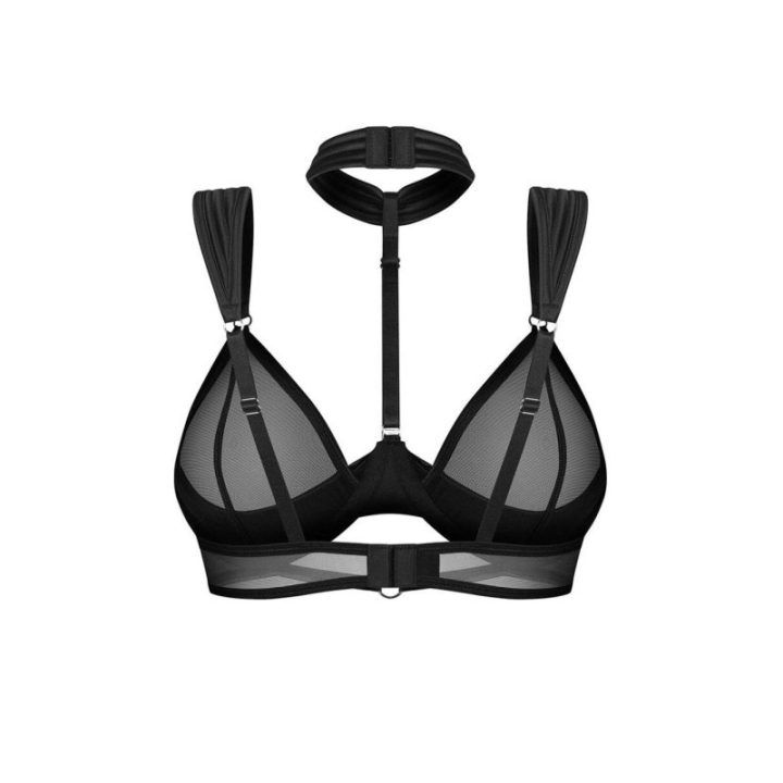 Trikampė bikinio viršutinė dalis su chokeriu Obsessive