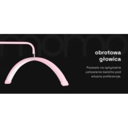 MOMO MOON MX6 rožinė procedūrinė lempa blakstienoms