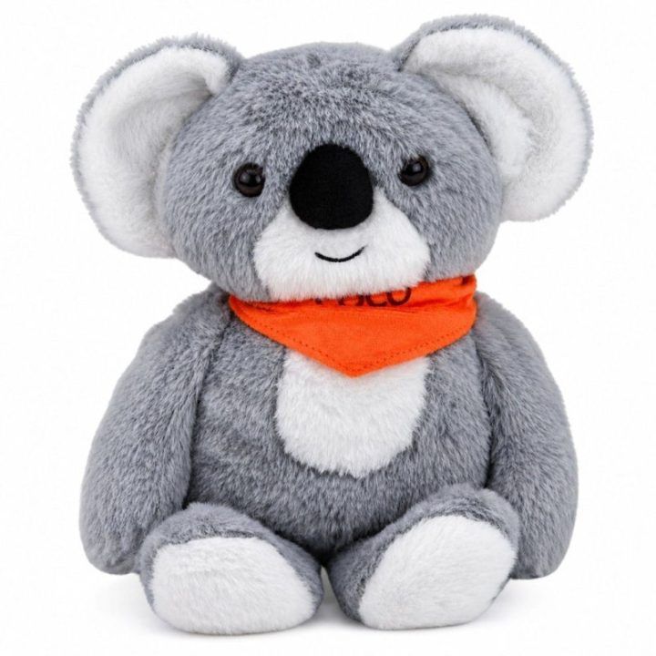 Pilkas svertinis koalos pliušinis žaislas, 1,3 kg, 35 cm