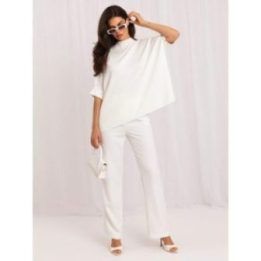 Ekru oversize megztinis – kreminė