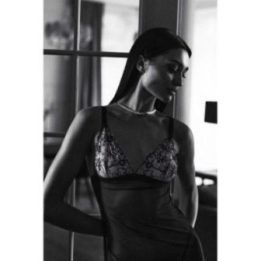 Trikampė bikinio viršutinė dalis su blizgučiais Obsessive