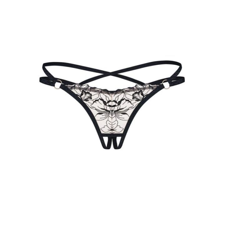 Nėriniuoti stringai su juostelėmis Obsessive