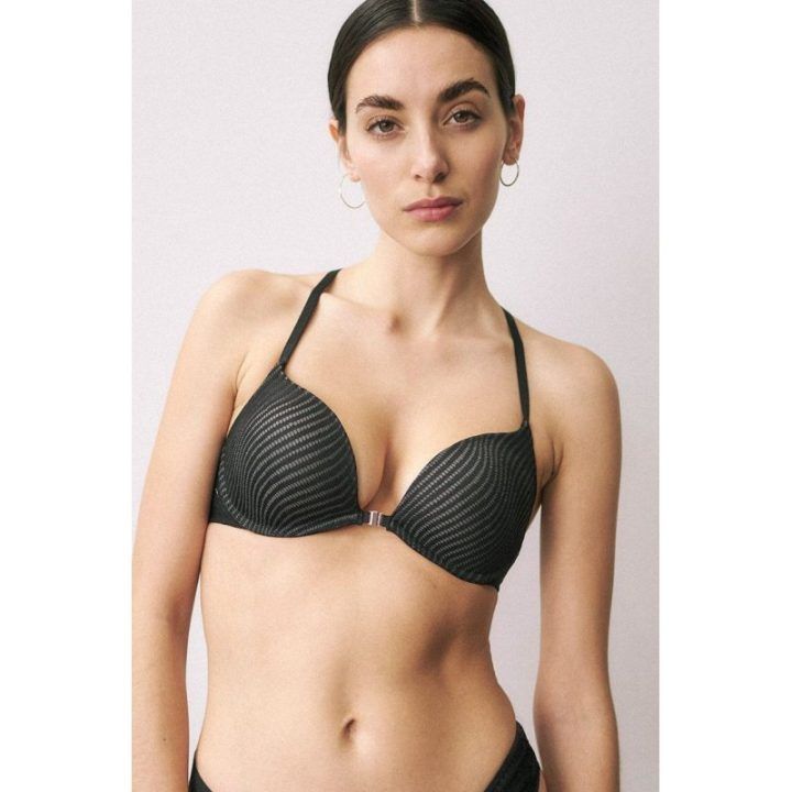 Juoda push up liemenėlė Triumph