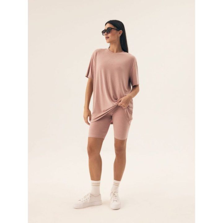 Moteriška pižama Nueva Henderson Ladies – papilkėjusi rožinė