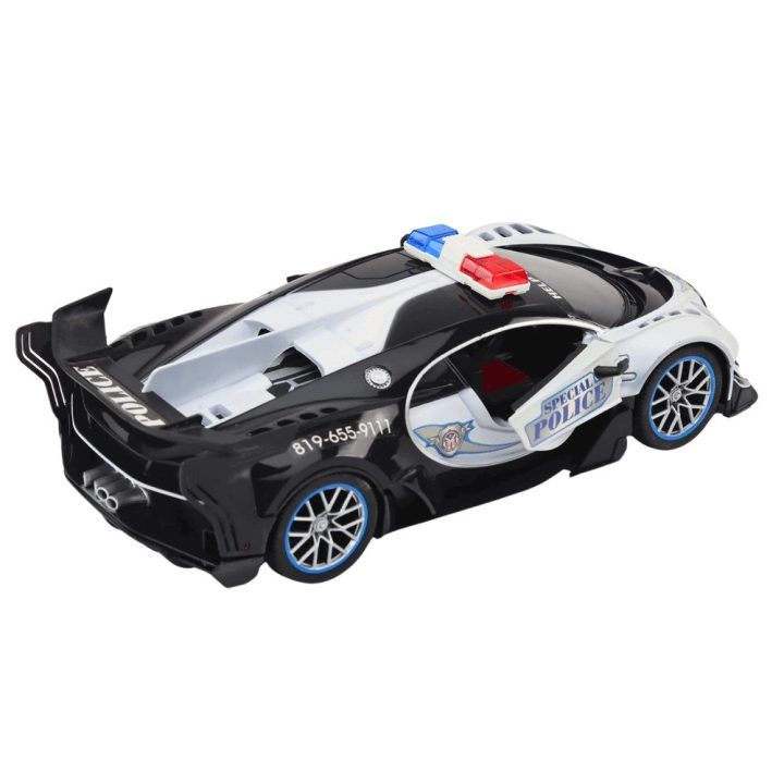 Nuotolinio valdymo policijos automobilis 1:12, baltas