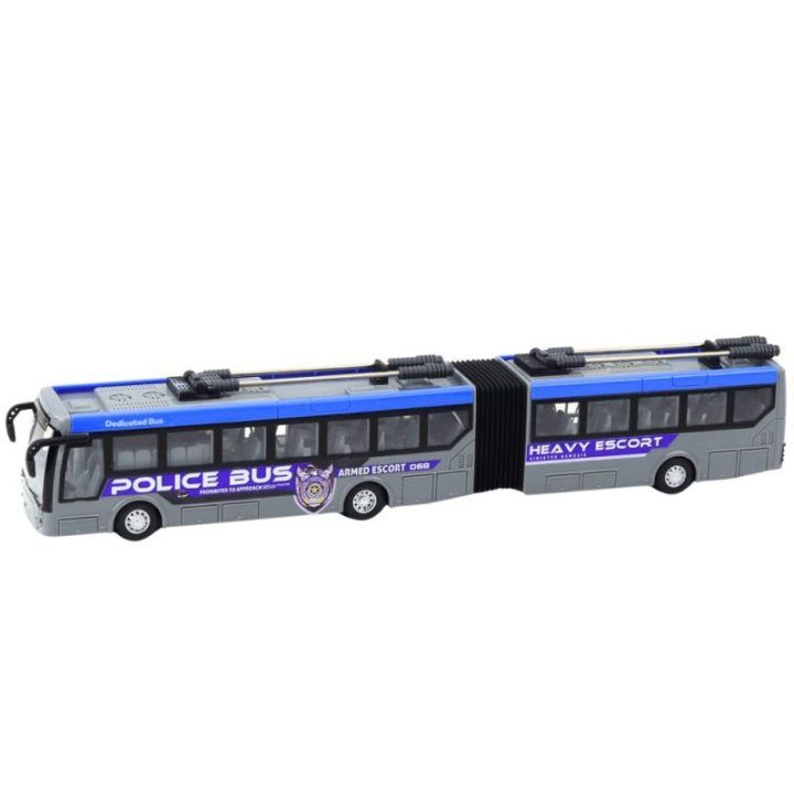 Pilkas nuotolinio valdymo pulto komplektas RC policijos autobusui 1:32