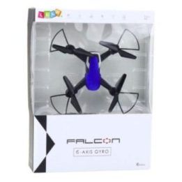 Mėlynas nuotoliniu būdu valdomas dronas Falcon su 6 ašių giroskopu