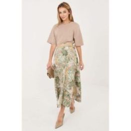 Gėlėtas midi sijonas Italy Moda
