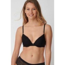 Juoda trikampė bikinio viršutinė dalis Triumph