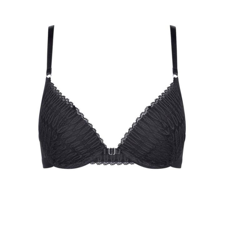 Juoda trikampė bikinio viršutinė dalis Triumph