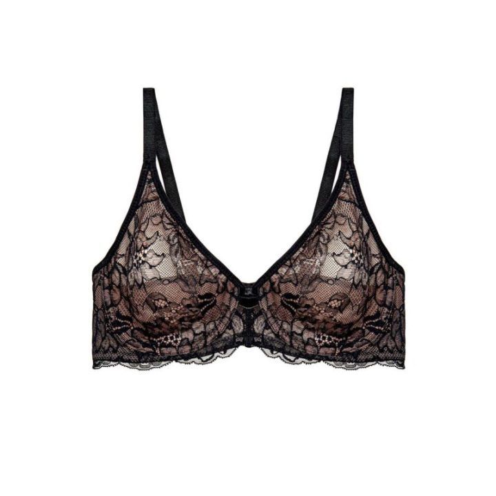 Nėriniuota liemenėlė Triumph – juoda