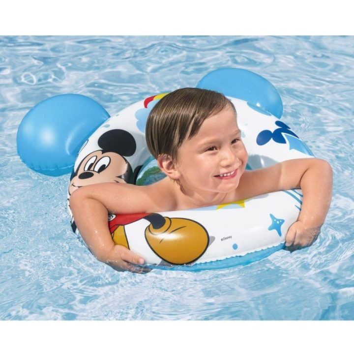 „Mickey Mouse“ pripučiamas plaukimo ratas vaikams su ausimis, mėlynas, Bestway 9102K