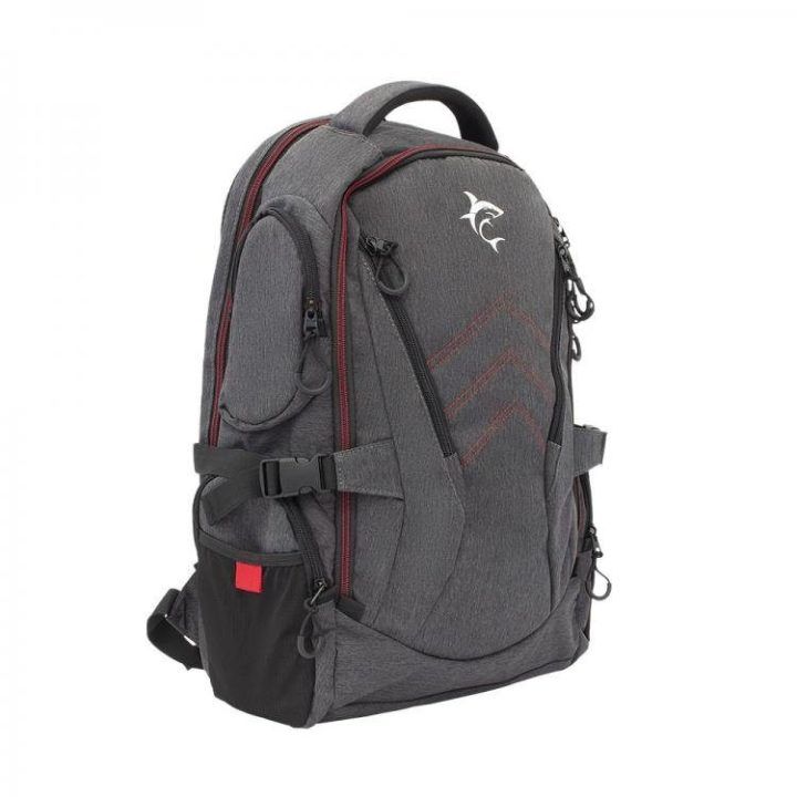 White Shark NIGHT RIDER GBP-008 kuprinė 16 col., pilka/juoda/raudona