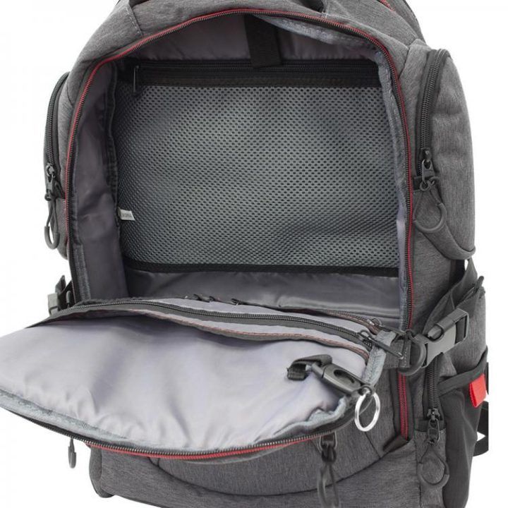 White Shark NIGHT RIDER GBP-008 kuprinė 16 col., pilka/juoda/raudona