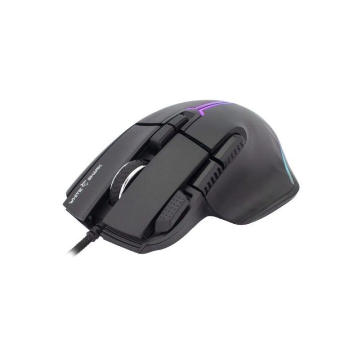 White Shark MARROK GM-9006 žaidimų pelė, juoda, RGB, 12 000 DPI