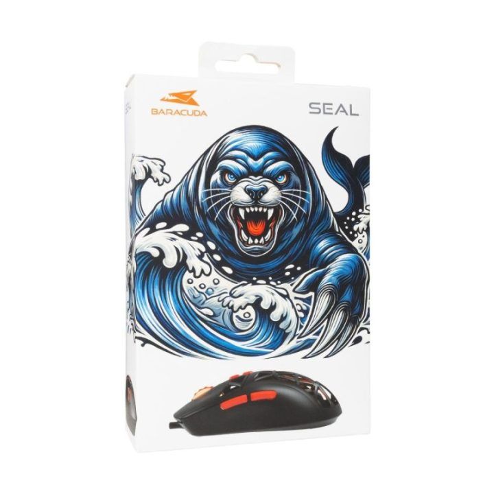 Baracuda SEAL-B BGM-091 žaidimų pelė, juoda