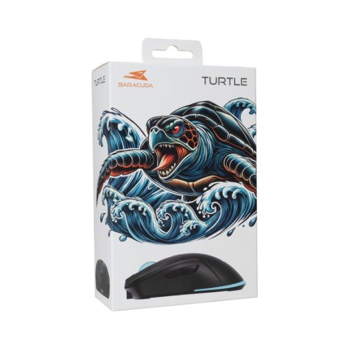 Baracuda Turtle BGM-121 belaidė žaidimų pelė, juoda