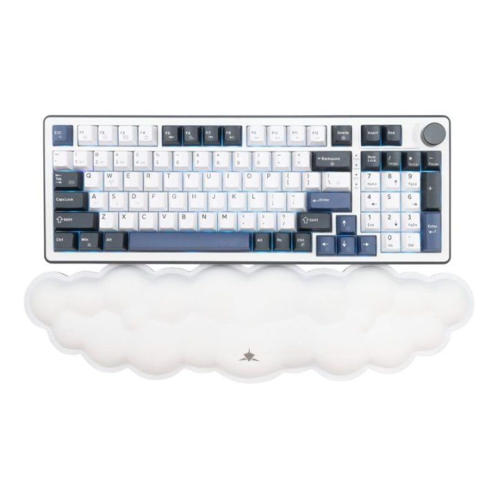 White Shark CUMULUS-W KP-012 riešo atrama klaviatūrai, balta