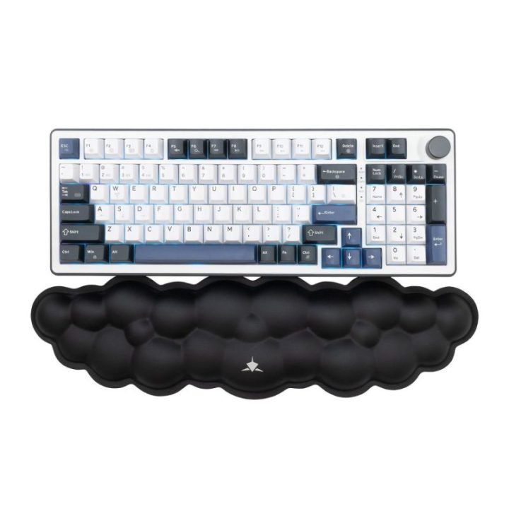 White Shark CUMULUS-B KP-011 klaviatūros riešo atrama, juoda