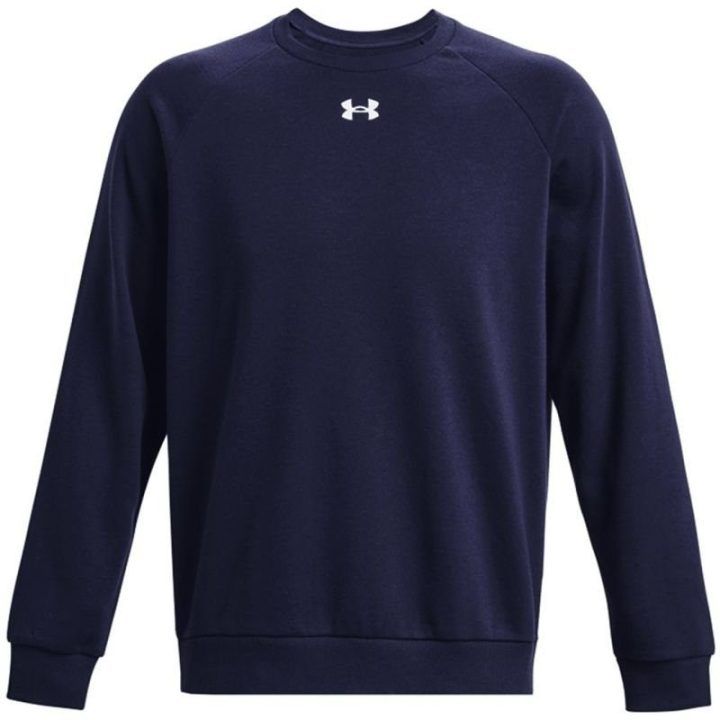 Vyriškas džemperis Under Armour Rival Fleece Crew, tamsiai mėlynas