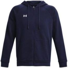 Vyriškas džemperis su gobtuvu ir užtrauktuku Under Armour, tamsiai mėlynas